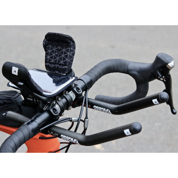 SHAPEHEART innovation française, Support telephone vélo magnétique,  Pochette imperméable détachable. Porte téléphone vélo électrique. Support