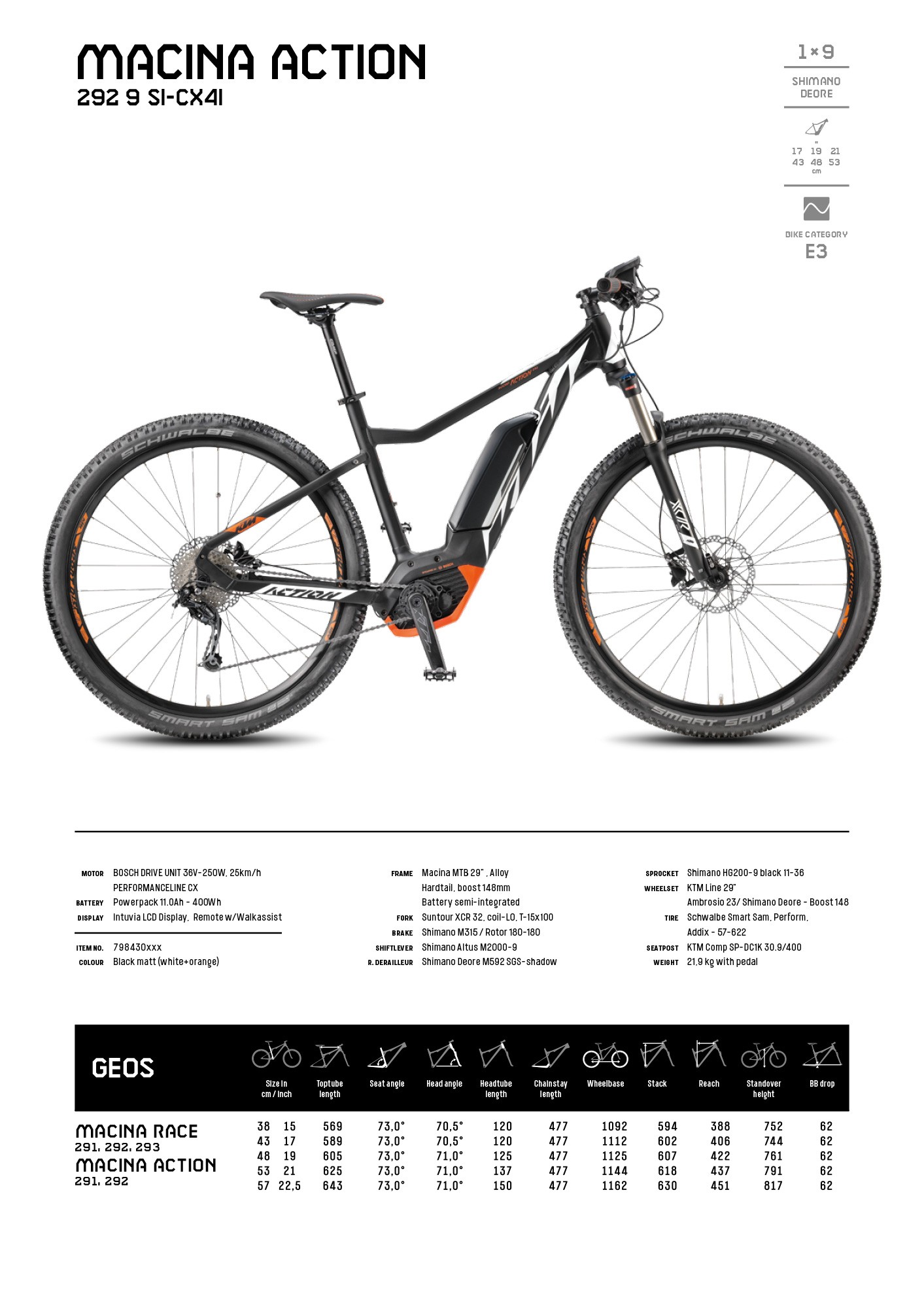 ktm macina action 292